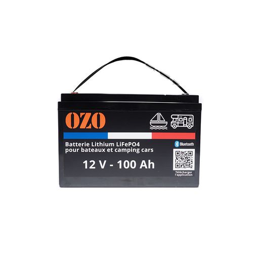 Batería para aplicaciones marinas - 007483 - OZO - LiFePO4 / box / 12 V