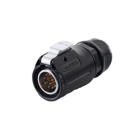 Conector de alimentación eléctrica - LP-20-C12PE-01-022 - OZO - de potencia / macho / M12