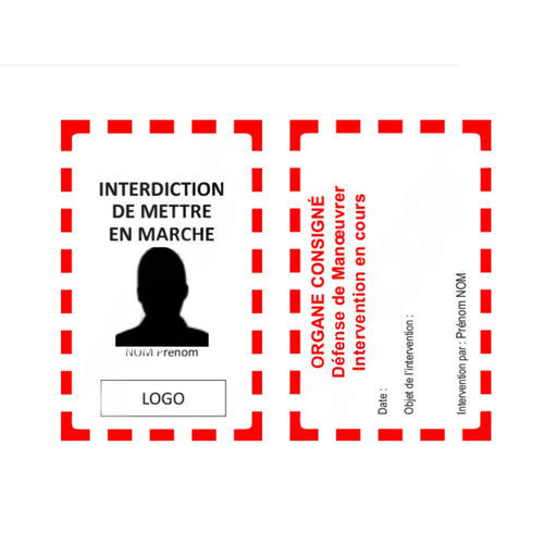 Etiqueta de señalización - CAPIOTEC - con motivos estampados / de PVC / rectangular