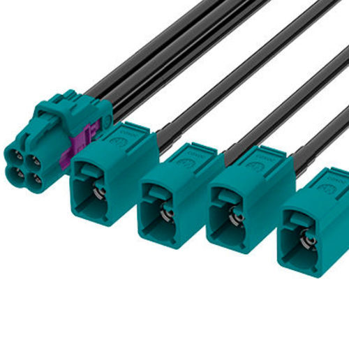 Arnés de cables eléctricos mini FAKRA - FR-1J4J-100X01 - ATTEND Technology Inc. - de coaxial / recto / multiconductores