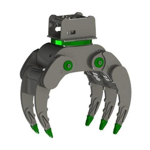 Pulpo de demolición - Alligator - Modularis Drive - para la recogida de residuos / de leña / para piedra