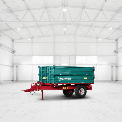 Remolque para obras - EDK 500 - Farmtech - de 1 eje / agrícola