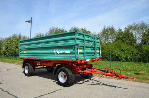 Remolque portamaquinaria - ZDK 800	 - Farmtech - de perfiles / de 2 ejes / hidráulico