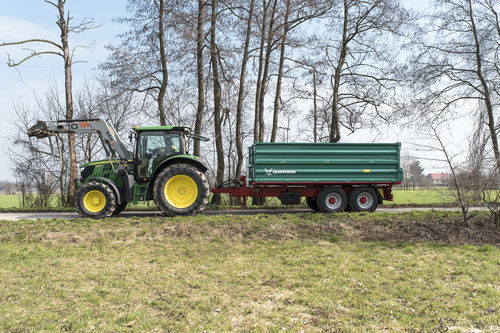 Remolque portamaquinaria - TDK 1500C	 - Farmtech - plataforma / de perfiles / en tándem