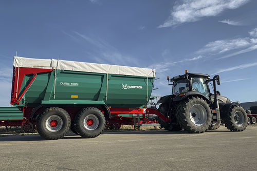 Remolque volquete - DURUS 1800	 - Farmtech - de ventana / en tándem / hidráulico