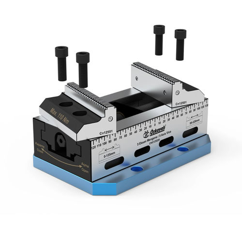 Mordaza para máquinas herramientas de 5 ejes - CNX series - Ozkayali Workholding and Spanntechnik - para mecanizado de 5 ejes / de acero aleado