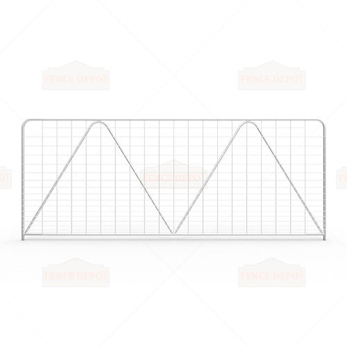Portón de acero galvanizado - FDF207002 - Fence Depot - de hilo metálico / galvanizado