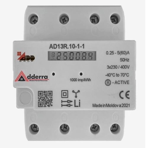 Contador de energía eléctrica trifásico - AD13R.10-1-1 - ADD Grup - en riel DIN / con pantalla LCD / inteligente