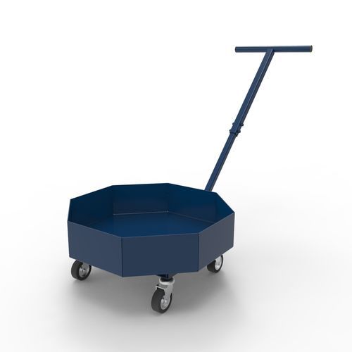 Carretilla de transporte - CPF series - Essegi meccanica - de metal / con plataforma / portabidones