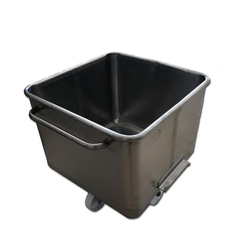 Cajón de acero inoxidable - EUROBIN - JOSE BERNAD, S.L. - para almacenamiento / de uso alimentario / con asas