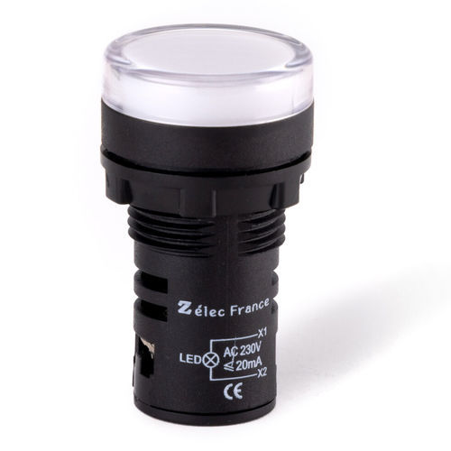 Indicador luminoso LED - VL22230ACW - ZELEC - permanente / montado en panel / IEC