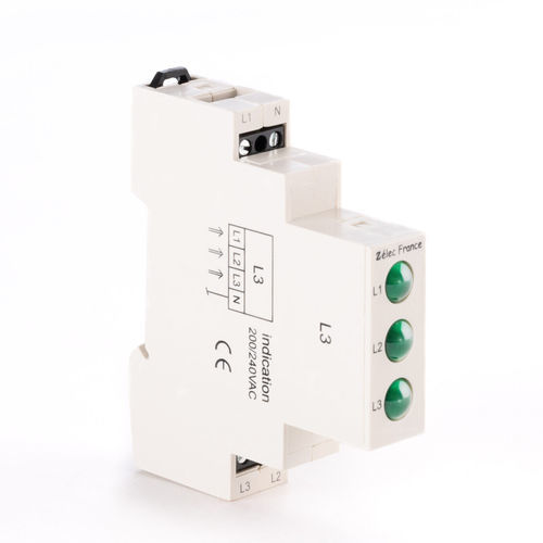 Indicador luminoso permanente - VTM230ACGGG - ZELEC - LED / en riel DIN / IEC
