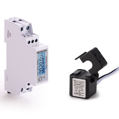 Contador de energía eléctrica trifásico - EM1100TCRS - ZELEC - monofásico / en riel DIN / RS-485