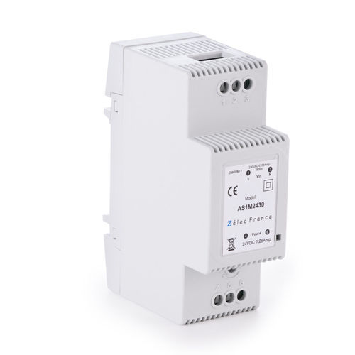 Alimentación eléctrica conmutada - AS1M2430 - ZELEC - en riel DIN / AC/DC / estabilizada