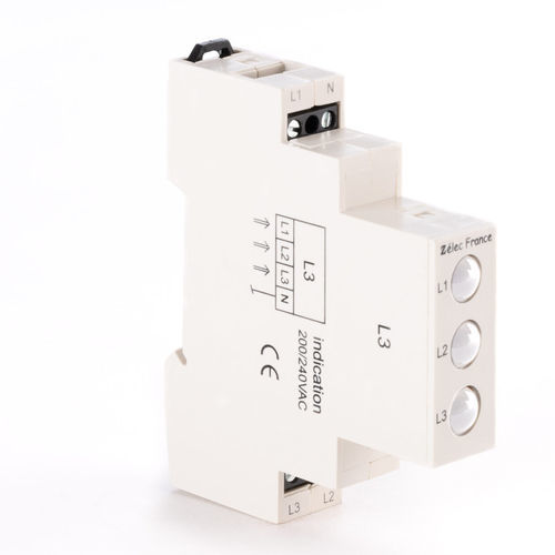Indicador luminoso permanente - VTM230ACWWW - ZELEC - LED / en riel DIN / IEC