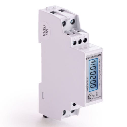 Contador de energía eléctrica trifásico - EM140PURSM - ZELEC - monofásico / en riel DIN / 50 Hz