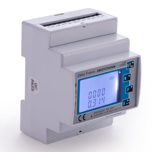 Contador de energía eléctrica trifásico - EM35TCPURSM - ZELEC - monofásico / en riel DIN / 50 Hz