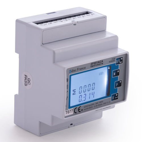 Contador de energía eléctrica trifásico - EM35TCRSDTM - ZELEC - monofásico / en riel DIN / RS-485