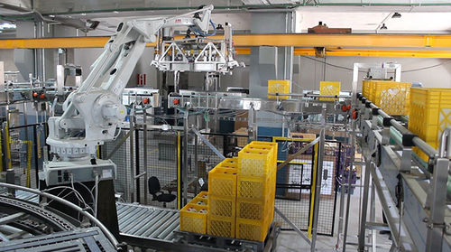 Paletizador de cajas - Technica International - robotizado