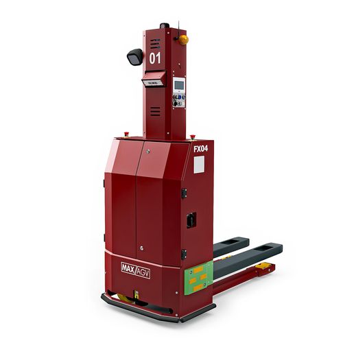 Apiladora con guiado automático - FX04 - MAXAGV AB - alimentada por batería / para pasillos estrechos / para transferencia