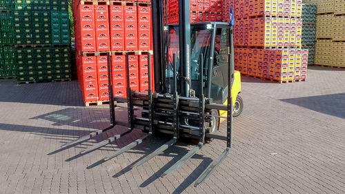 Horquilla múltiple reglable - T429B1-2-3 - KAUP GmbH & Co.KG - para carretilla elevadora / para fardos / para la manipulación de paletas