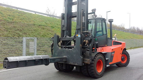 Grúa pluma para carretilla elevadora - T183 series - KAUP GmbH & Co.KG - 180° / mecánica / hidráulica
