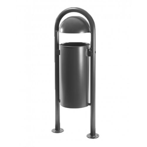 Cubo de basura de acero - 70 series - Metallwerke Renner GmbH - para residuos urbanos / con tapa