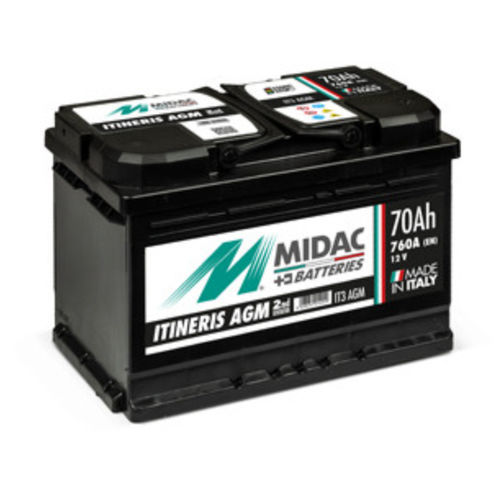 Batería AGM - Itineris  - MIDAC SPA - bloque / 12 V / para aplicaciones automóviles