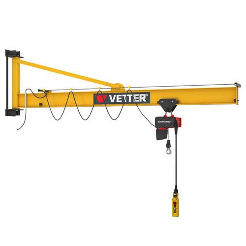 Grúa pluma de pared - PW - VETTER Krantechnik GmbH - 180° / con control eléctrico / triangular