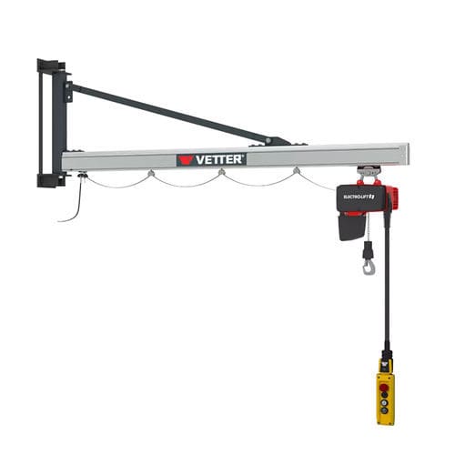 Grúa pluma de pared - UW - VETTER Krantechnik GmbH - 180° / de elevación / rotativa