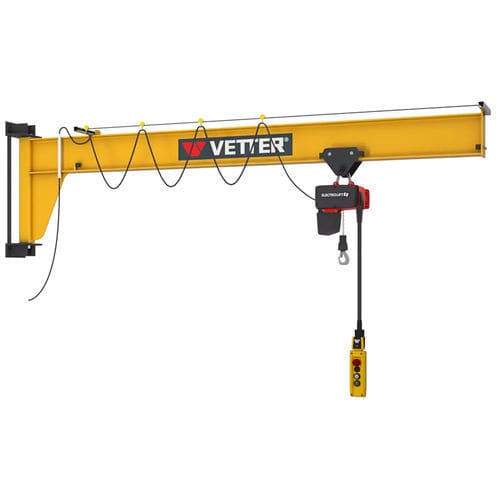 Grúa pluma de pared - AW - VETTER Krantechnik GmbH - 180° / con control eléctrico / de elevación