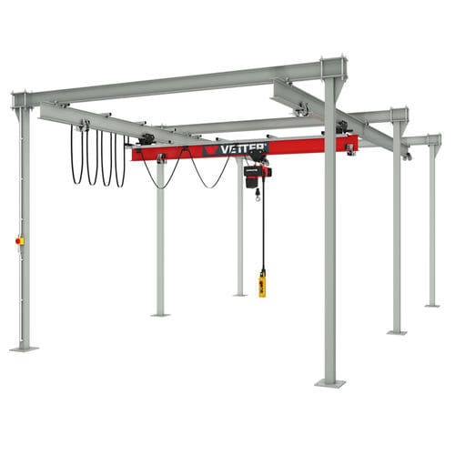 Pórtico en riel - P400 - VETTER Krantechnik GmbH - para taller / eléctrico / aéreo
