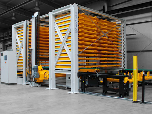 Almacén automático para chapas - ES TOWER - Europa Systems Sp. z o.o. - vertical / para cajas de cartón / de palés
