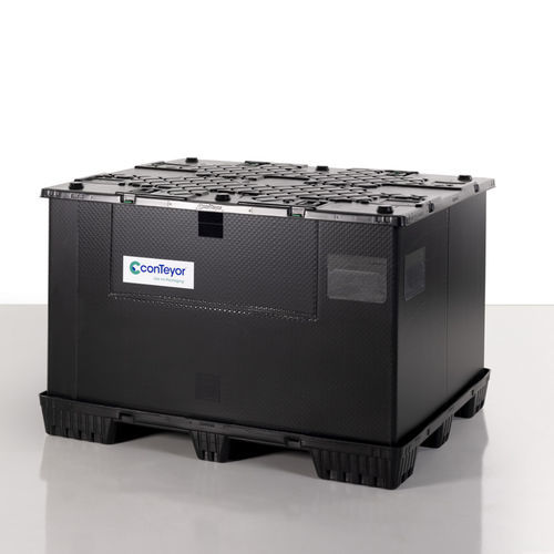 Contenedor para almacenamiento - ecopack - CONTEYOR INTERNATIONAL NV - de transporte / de PEHD / a medida