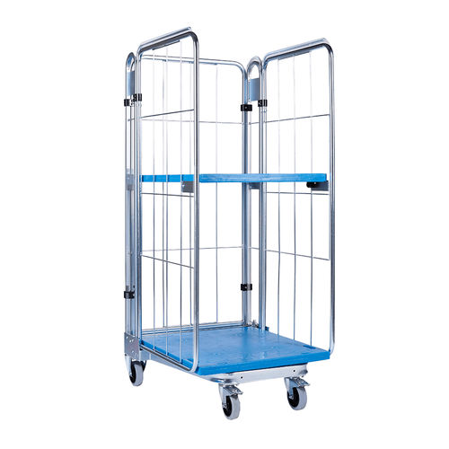 Roll-container encajable - nestainers® - FEIL rolltainer GmbH - multiusos / con estantes / 4 paneles