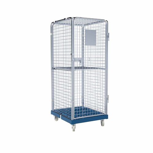 Roll-container antirrobo - KAD5A50101600C1Z101 - FEIL rolltainer GmbH - multiusos / 4 paneles / con base de plástico