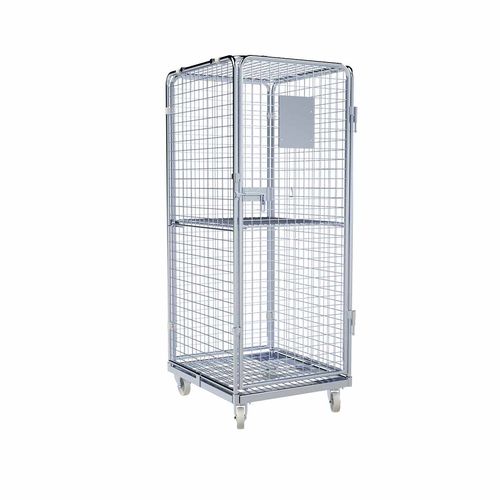 Roll-container con estantes - MAD5AC1600C1Z101 - FEIL rolltainer GmbH - de metal / antirrobo