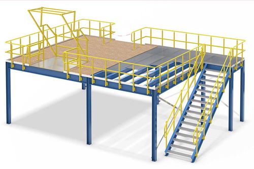 Entreplanta industrial con sistema de ordenación - Galler Lager- und Regaltechnik GmbH - para paleta vacía / para la industria / de suelo