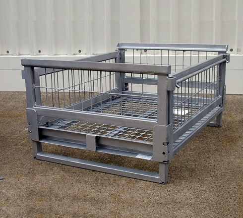 Caja-palé enrejada - GAWRONSKI GmbH - para almacenamiento / apilable