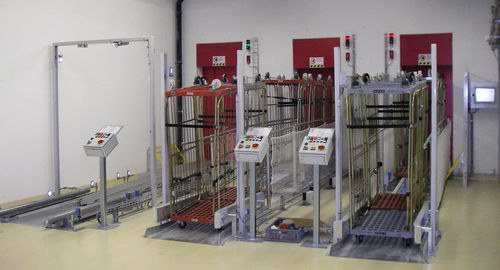 Sistema de transporte de roll containers - Gilgen Logistics AG Intralogistik Gesamtsysteme - para transporte / automatizado