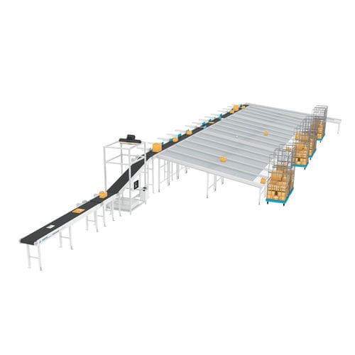 Clasificador con dispositivo de empuje - BOWE INTRALOGISTICS - para la intralogística / óptico / automático