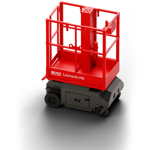 Plataforma elevadora autopropulsada - LEONARDO HD - BRAVI PLATFORMS - alimentada por batería / para pasillos estrechos / compacta
