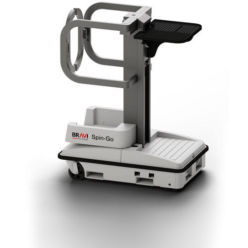 Plataforma elevadora móvil - Spin-Go - BRAVI PLATFORMS - alimentada por batería / comercial / para preparación de pedidos