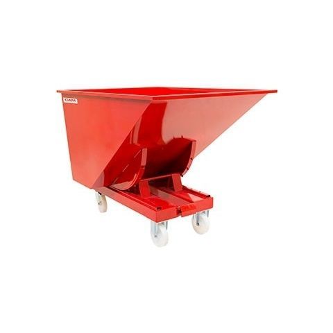 Contenedor de basura de acero inoxidable - KPC - CAM attachments - de residuos industriales / abierto / con ruedas