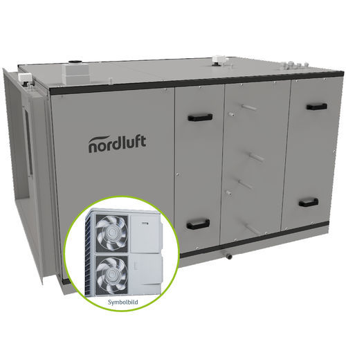 Generador de aire caliente estacionario - Eco-WP - nordluft Wärme- und Lüftungstechnik GmbH & Co. KG - eléctrico