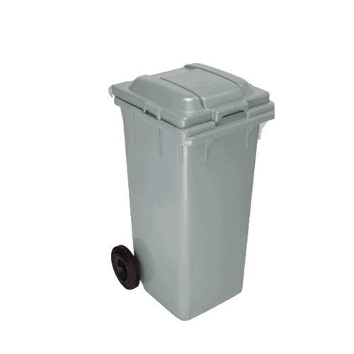 Cubo de basura de plástico - CK-400 120 - HI-PAS PLASTIK ESYA TIC. VE SAN. LTD. STI - de residuos industriales / con tapa / con 2 ruedas