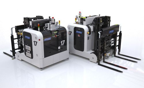 Apiladora con guiado automático - System Logistics S.p.A. - alimentada por batería / de producción / para pasillos estrechos
