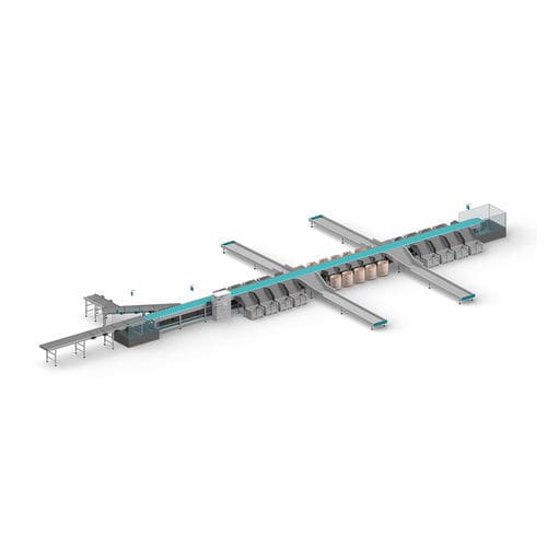Clasificador con cinta transversal - EAE E-Cross / Slim Line - EAE Solutions B.V. - para la intralogística / para la gran distribución / óptico