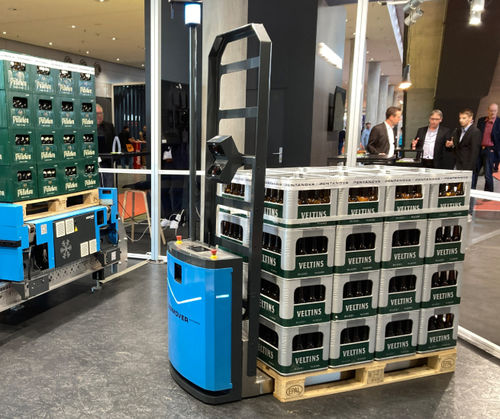 AGV de transporte - PENTANOVA CS GmbH - carretillas preparadoras de pedidos de guiado automático / para almacén / para la logística