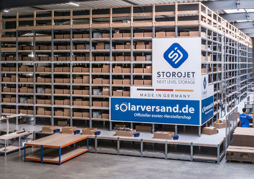 Sistema de estanterías para depósito de almacenamiento - ICO Innovative Computer GmbH Storojet GmbH - con tablas / dinámico / ajustable